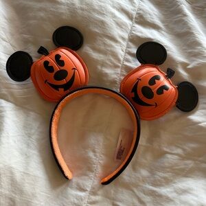 disney mickey & minnie pumpkin ears